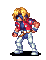 Pixel sprite animation of Bart from Xenogears giving a thumbs up